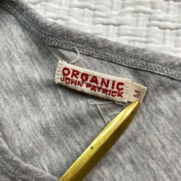 Organic John Patrick Womens Short Sleeves Crew Neck Tee Shirt Gray Sz Medium - Picture 8 of 8